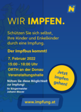 Impfbus in Orth/Donau am 7. Februar 2022