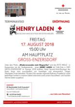 Rotes Kreuz eröffnet Henry Laden am 17. August 2018