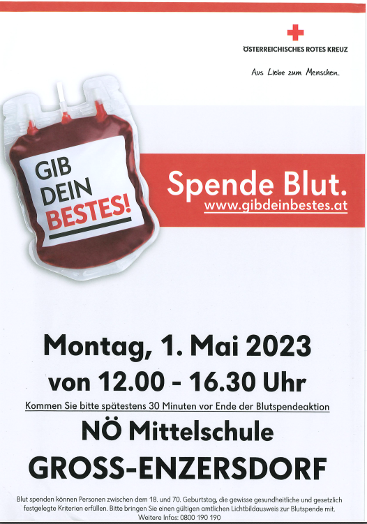 Blutspendeaktion Groß-Enzersdorf